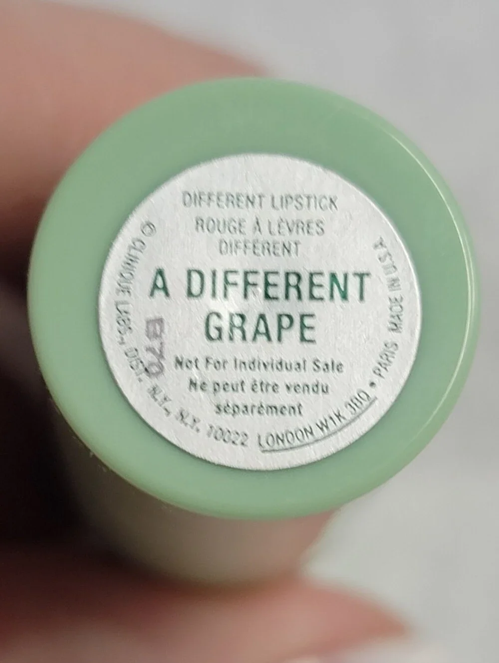 Discontinued Clinique Different Lipstick in the shade- A Different Grape. NWOB